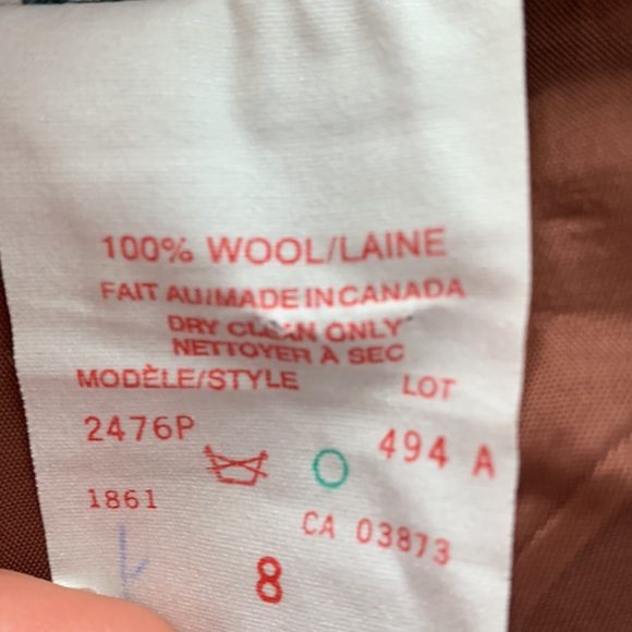 Vintage 100% Wool Skirt - Picture 8 of 12